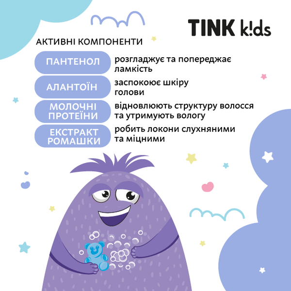 Шампунь-бальзам 2 в1 Gummy Bears Tink kids 300 мл 4823109410879 фото