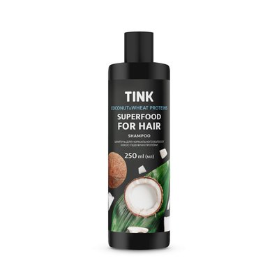 Шампунь для нормального волосся Кокос-Пшеничні протеїни Tink 250 мл 4823109401310 фото