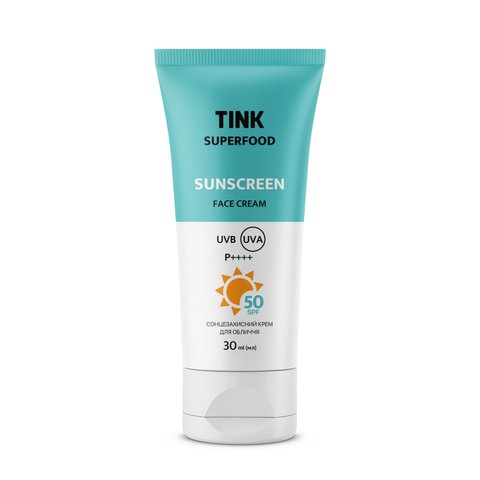 Сонцезахисний крем для обличчя SPF 50 Tink 30 мл 4823109409453 фото